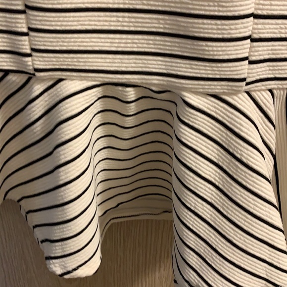 White and black stripe top - Picture 2 of 4